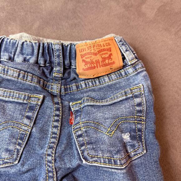 Levi's Jeans CUTE Baby Boy Pull On Pant Knit Waistband 6 Months - Picture 4 of 9